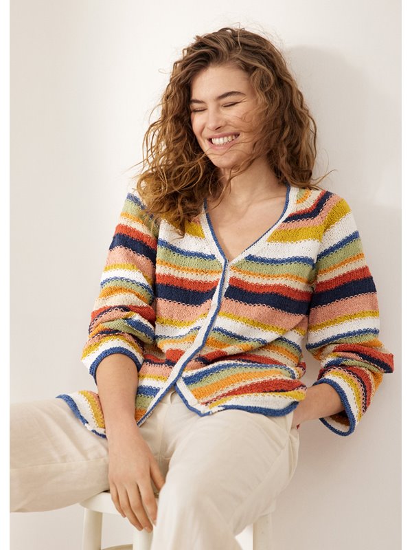 Lana Grossa CARDIGAN Landlust Sommerseide - Strikkeoppskrift (NO)