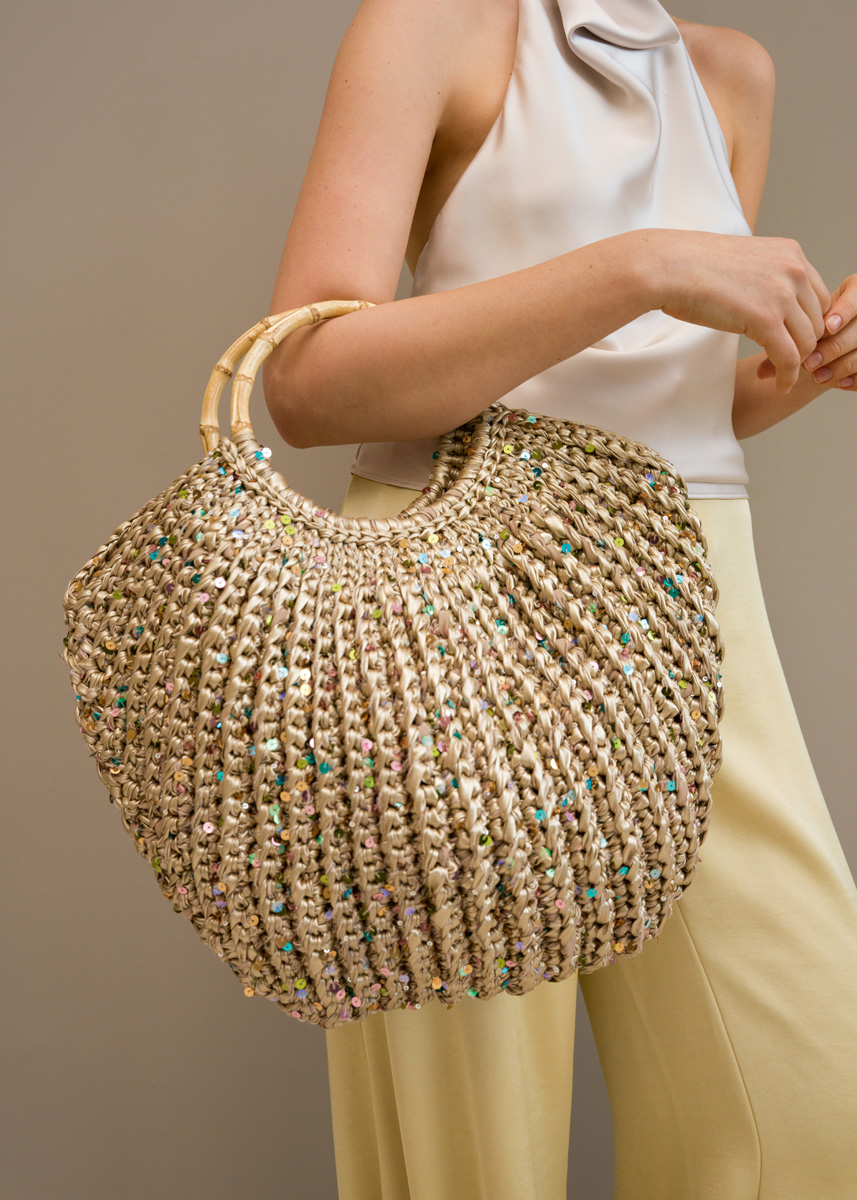 GLITTERKURVVESKE The Loop & Cosmo fra Lana Grossa