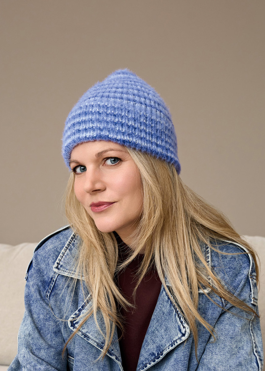 LUE Cosy Socks Soft Stripes fra Lana Grossa