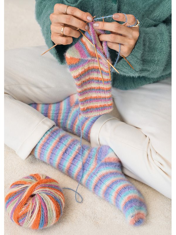 Lana Grossa BASIC-SOKKER Cosy Socks Soft Stripes
