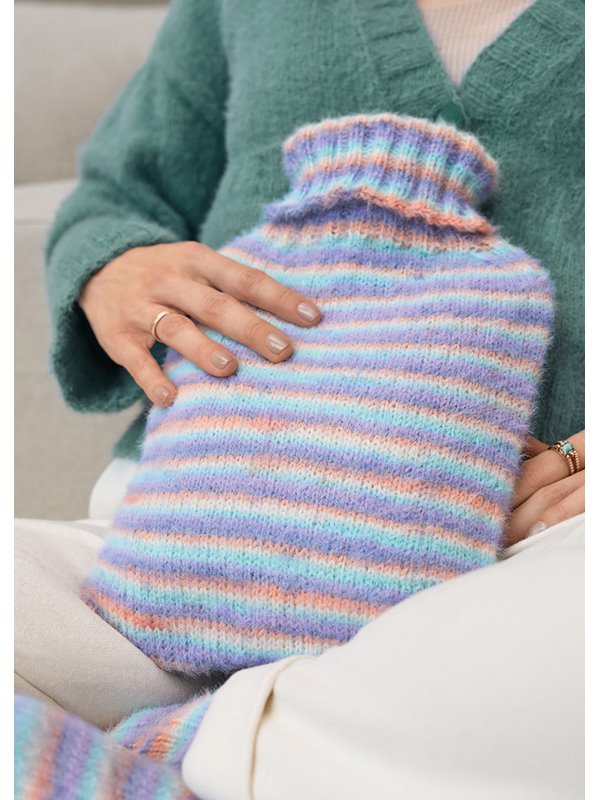 Lana Grossa TREKK TIL VARMEFLASKE Cosy Socks Multi Stripes