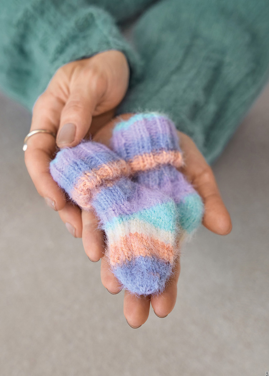 BABYSOKKER Cosy Socks Multi Stripes fra Lana Grossa