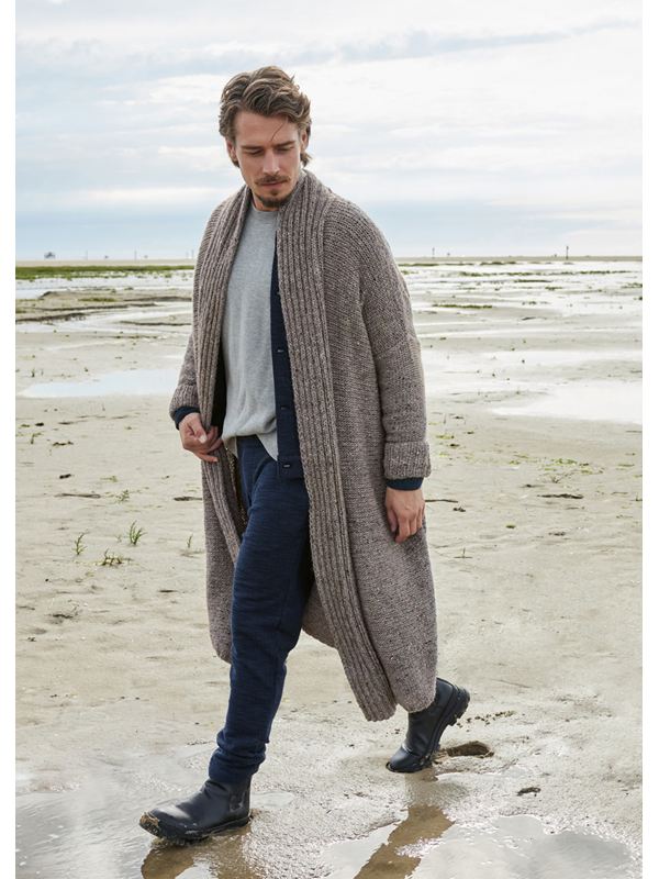 Lana Grossa LANG CARDIGAN Landlust Soft Tweed 180 & Puno Due - Strikkeoppskrift (SE)
