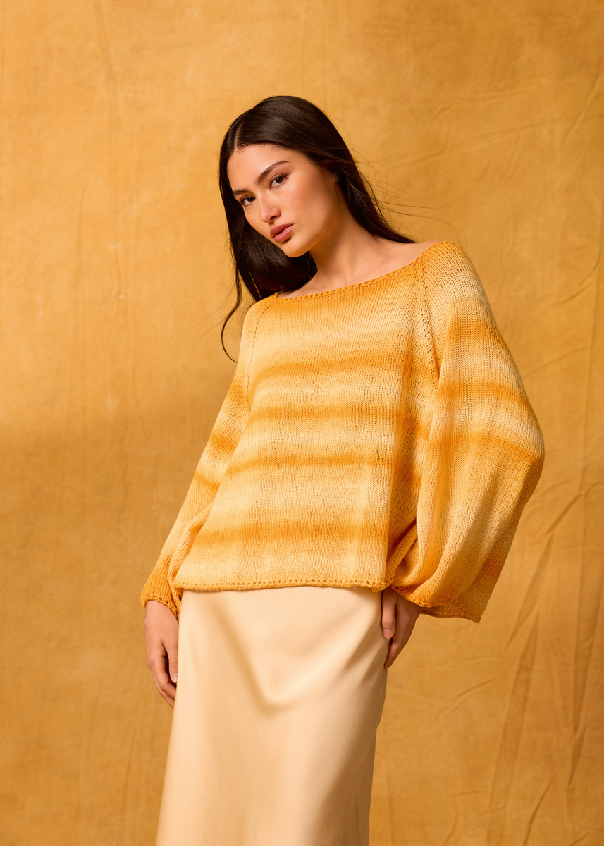 TOP-DOWN-RAGLAN-GENSER Gomitolo Tono fra Lana Grossa