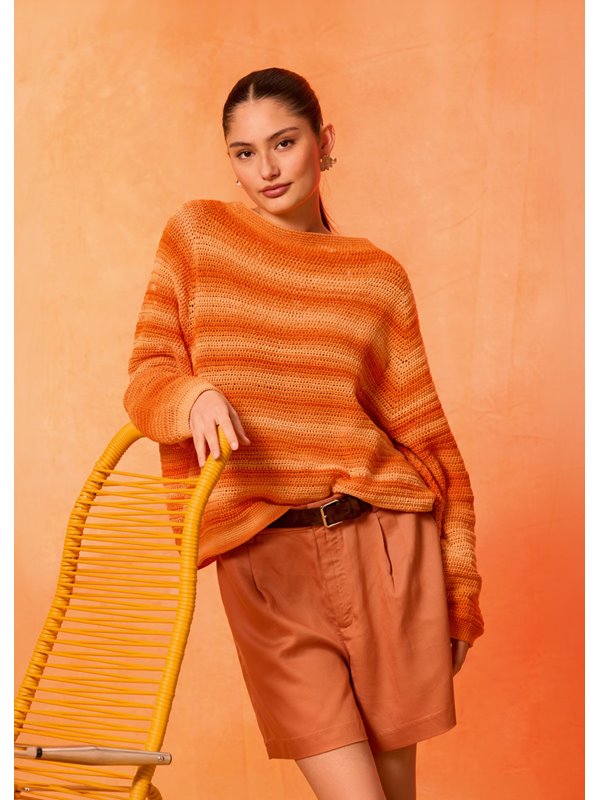 Lana Grossa HEKLET GENSER TOP-DOWN Gomitolo Tono