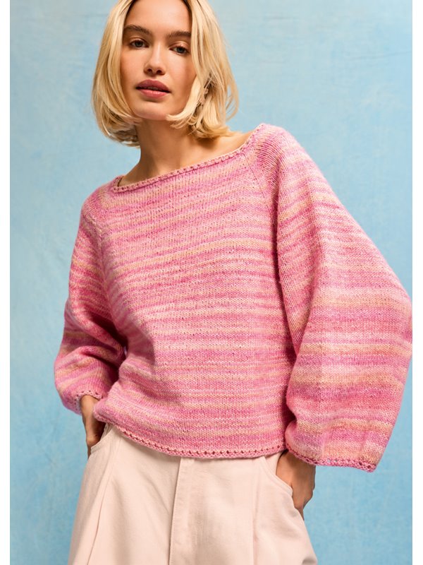 Lana Grossa TOP-DOWN-RAGLAN-GENSER Gomitolo Mambo