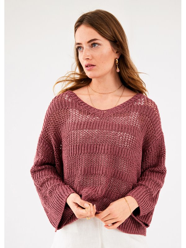 Lana Grossa PULLOVER Linarte - Strikkeoppskrift (SE)
