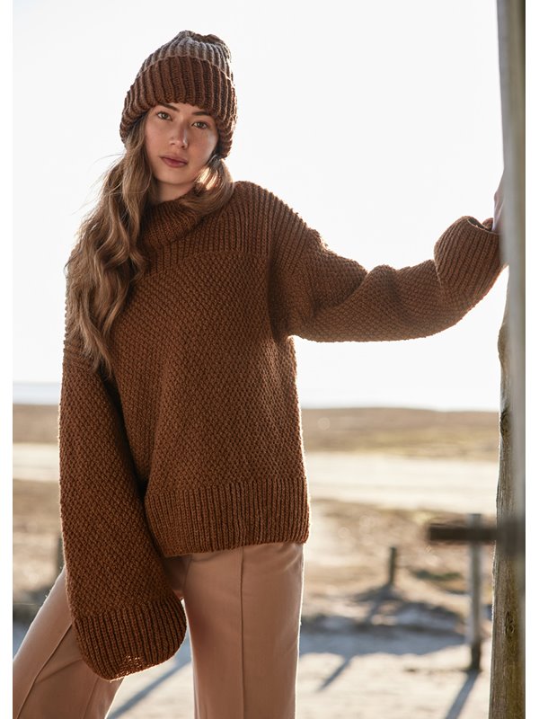 Lana Grossa PULLOVER Cool Merino - Strikkeoppskrift (DK)