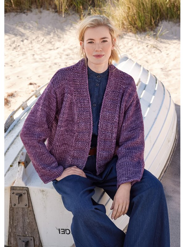 Lana Grossa TOP DOWN KORT JAKKE Vintage Superchunky