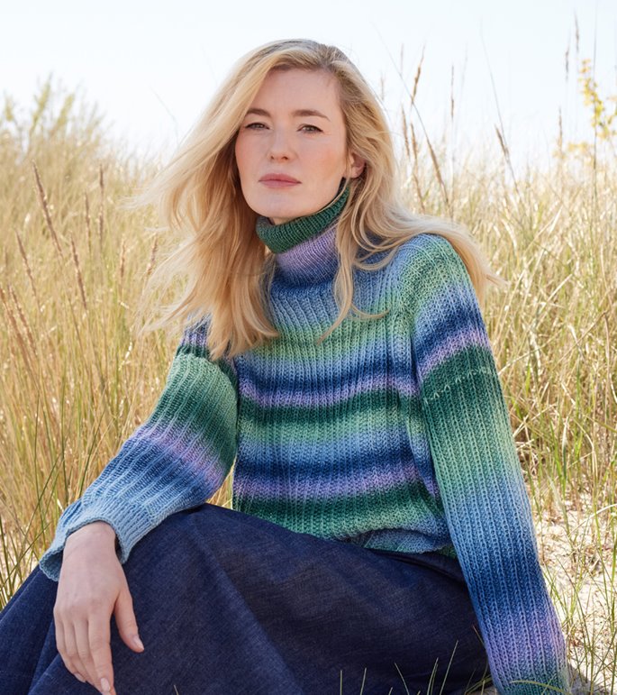 Lana Grossa TOP-DOWN GENSER Cool Wool Big Color