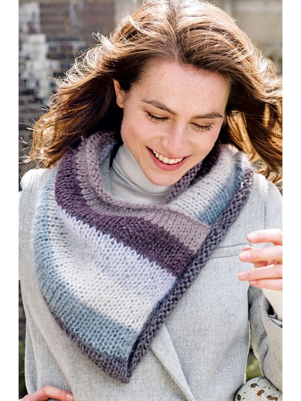 Lana Grossa GESTREIFTER TUBE-KRAGEN Silkhair - German Edition