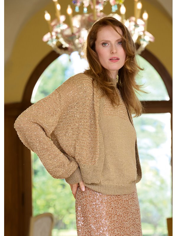 Lana Grossa CARDIGAN Filo Lurex & Glamour