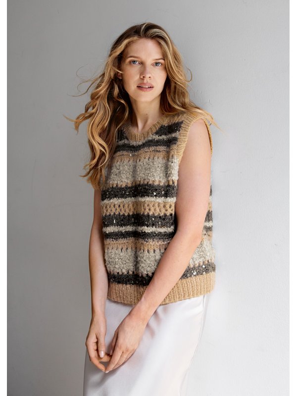 Lana Grossa VEST IM MUSTERMIX Orsetto, Mohair di Gio, Brigitte No. 2 & Cosmo