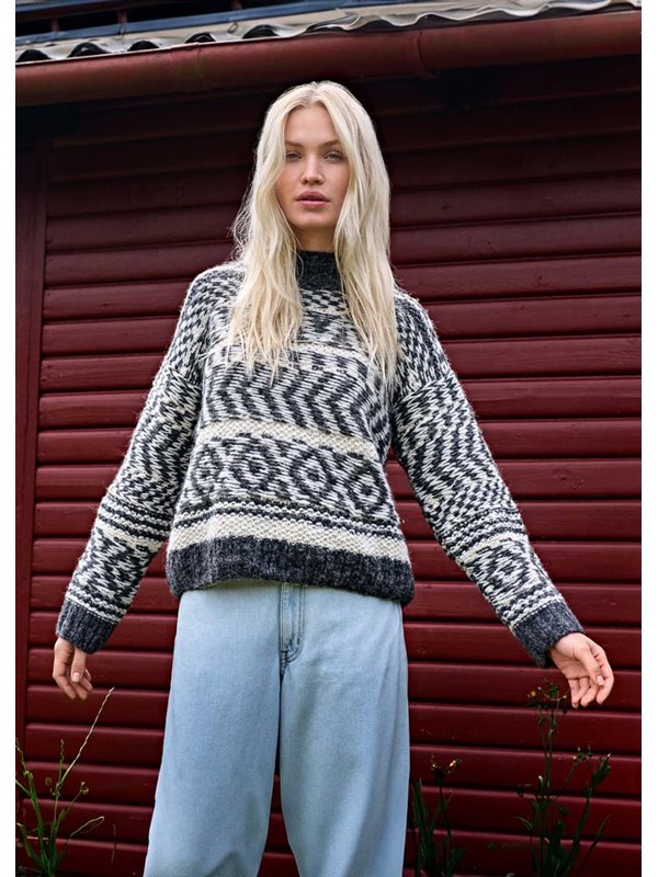 Lana Grossa NORSK GENSER Airy - Strikkeoppskrift (NO)