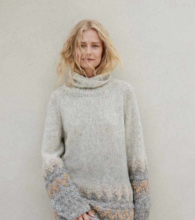 Lana Grossa RAGLAN-GENSER Natural Alpaca Pelo & Orsetto