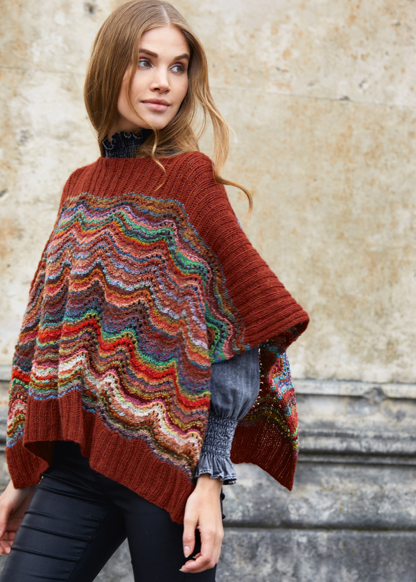 Filati Colorissimo PONCHO Colorissimo & Ecopuno - Strikkeoppskrift (NO) fra Lana Grossa ...