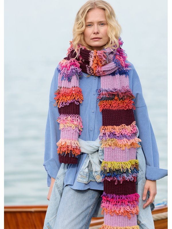 Lana Grossa SKJERF Farfalla & Cool Merino