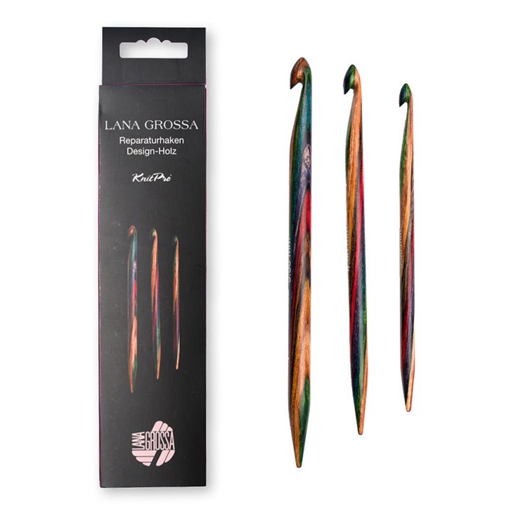 Lana Grossa Kroksett for strikkereparasjoner Design-tre