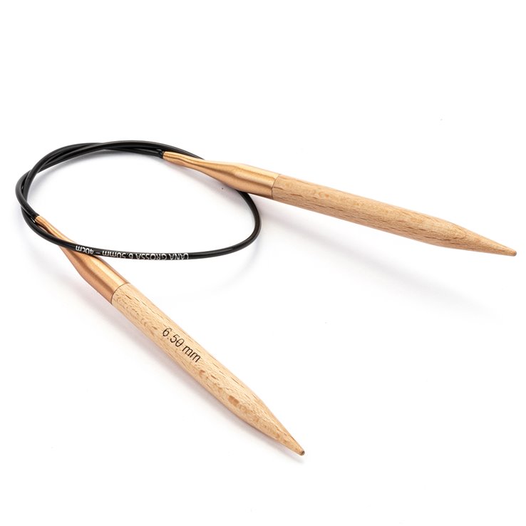 Lana Grossa Rundpinne bøk st. 6,5/ 40cm