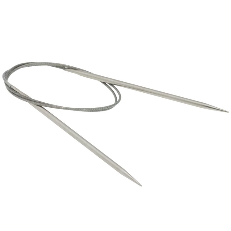 Lana Grossa Rundpinne i rustfritt stål 4,0/100cm