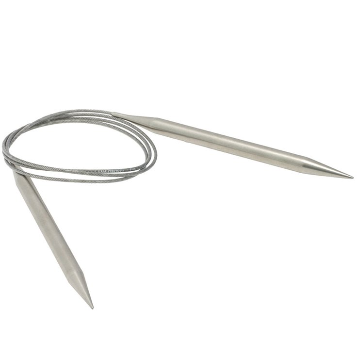 Lana Grossa Rundpinne i rustfritt stål 8,0/100cm