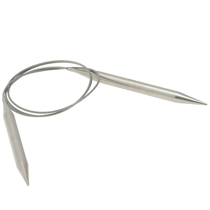 Lana Grossa Rundpinne i rustfritt stål 9,0/100cm