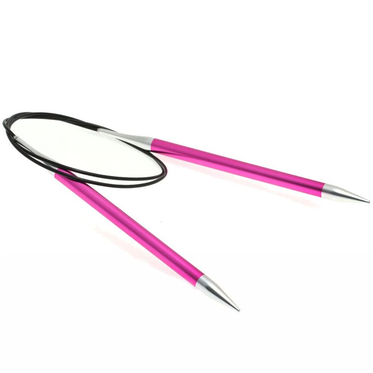 Lana Grossa Rundpinne Aluminium Rainbow St. 7,0/80cm