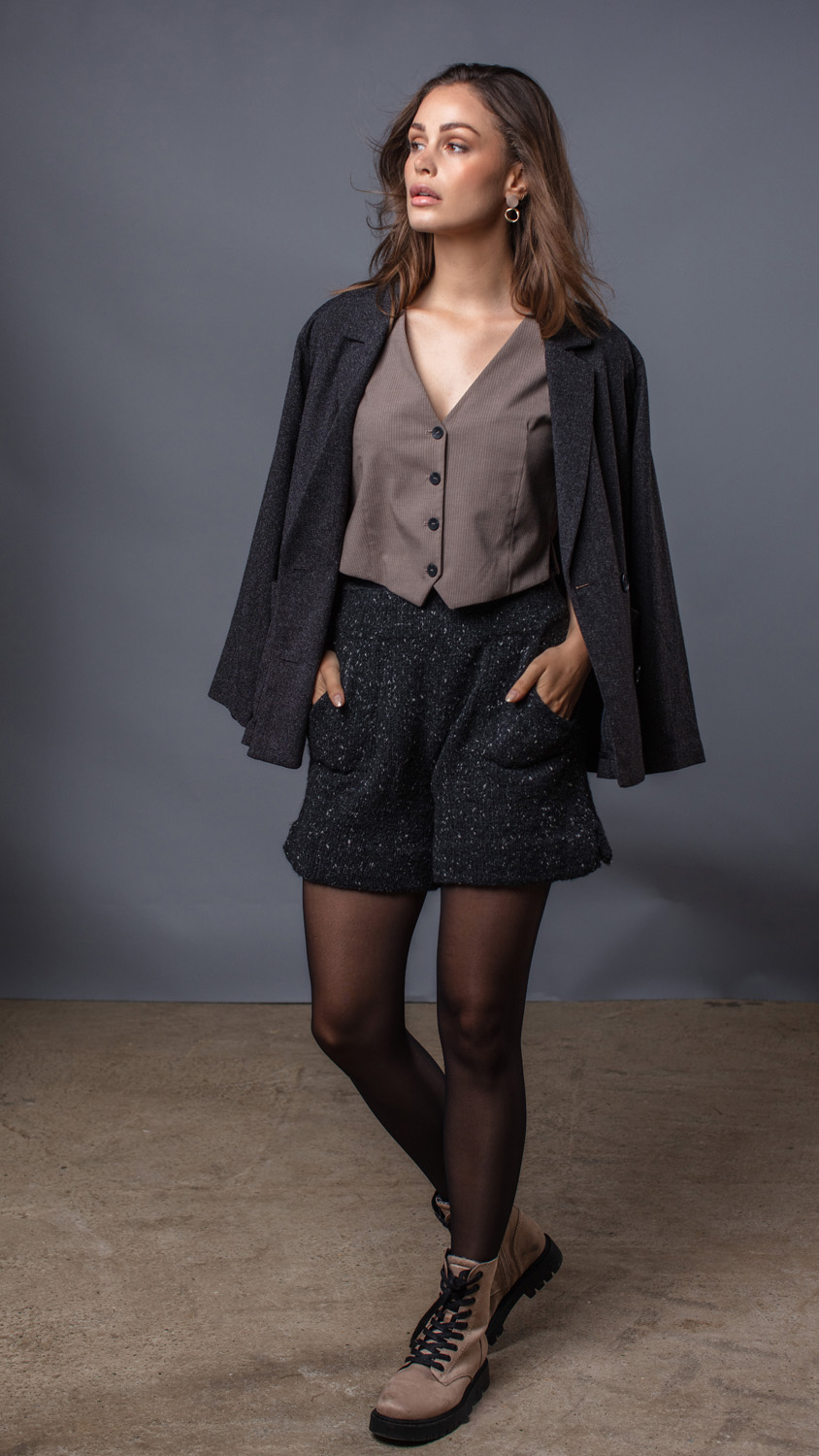 FILATI Studio SHORTS Landlust Soft Tweed 180